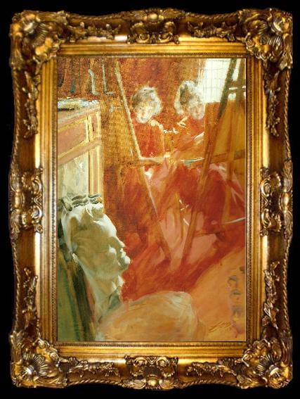 framed  Anders Zorn les demoiselles schwartz, ta009-2